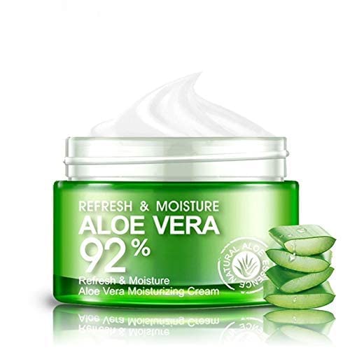 BIOAQUA 92% Aloe Vera Refresh Cream Soft Smooth Silky Skin Natural Extract Moisturizing 50g