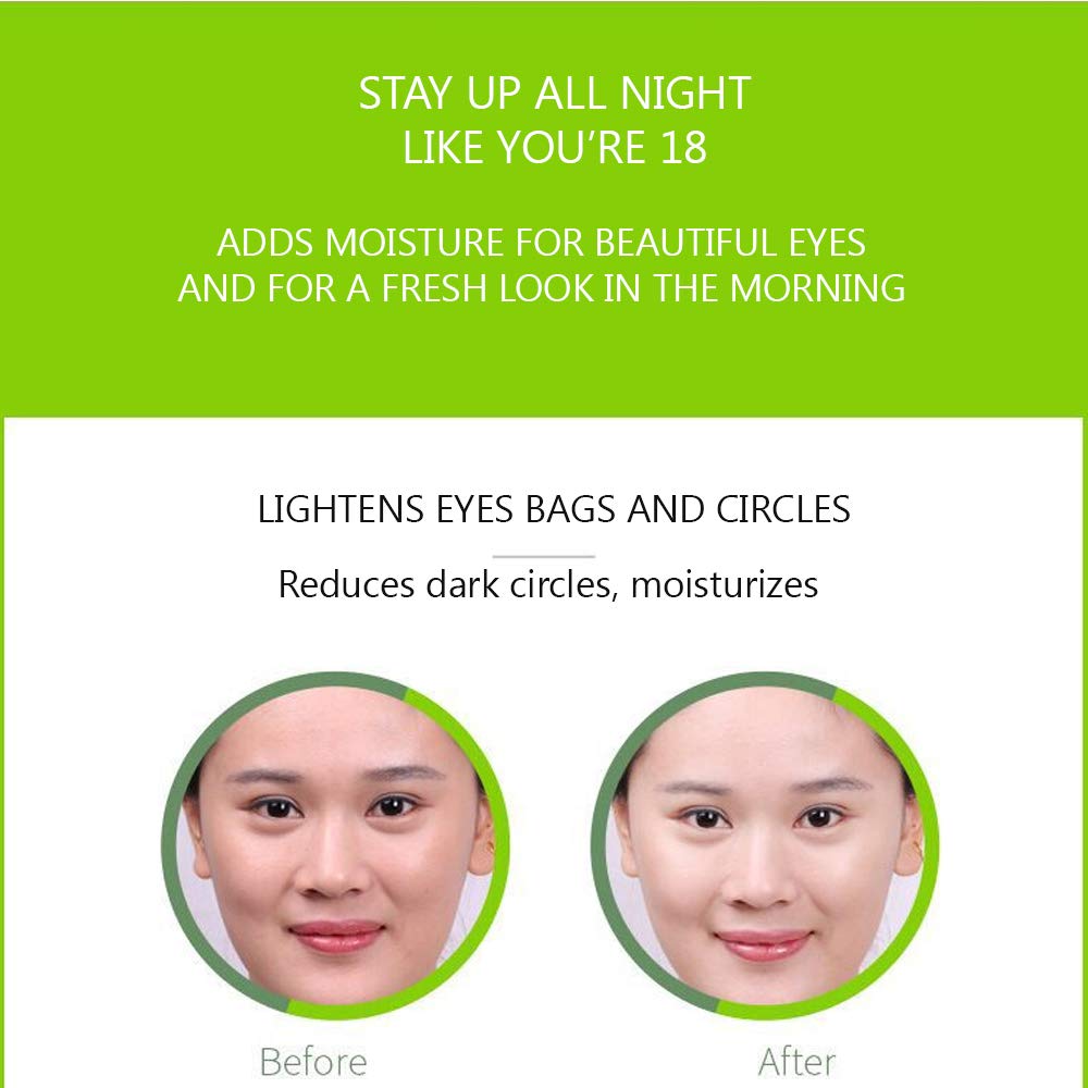 BIOAQUA Aloe Vera hydrating Eye Gel Cream Reduces Dark Circles Moisturizes No Eyes Bags Guaranteed 20g