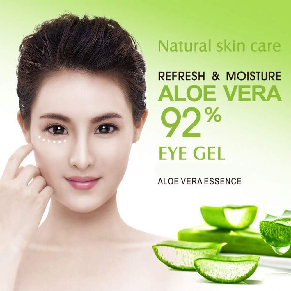 BIOAQUA Aloe Vera hydrating Eye Gel Cream Reduces Dark Circles Moisturizes No Eyes Bags Guaranteed 20g