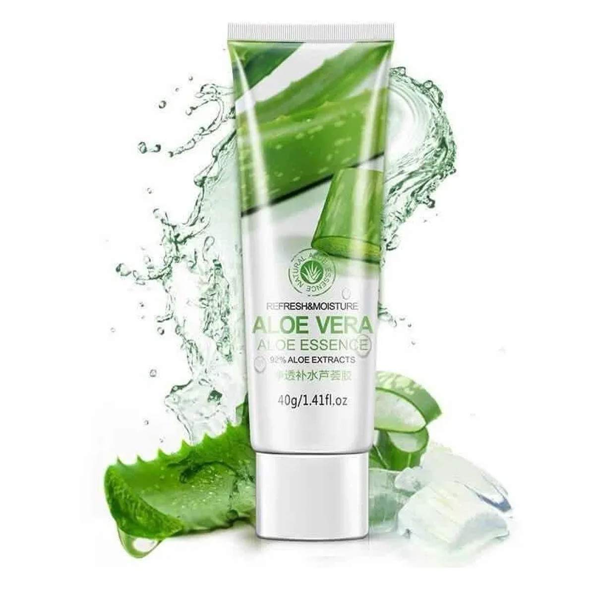 BIOAQUA 92% Aloe Vera Essence Refresh Moisture Purifying Smooth Face Body Hydrates Skin Care 40g/1.41fl.oz
