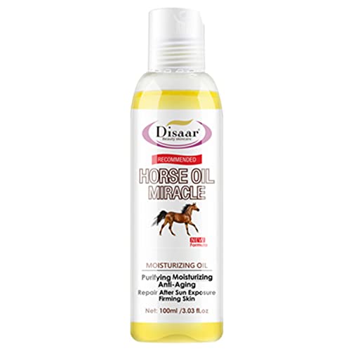 DISAAR Beauty Horse Oil Moisturizing Oil Purifying Anti-Aging Repair After Sun Exposure Firming Skin Relive Dry Skin 100ml/3.03fl.oz