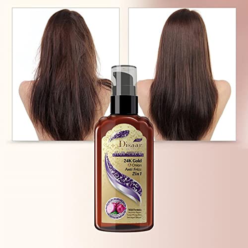 DISAAR Beauty Hair Serum Anti Frizz 2in1 Mild Formula Nourish Repair Color Protection Damaged Repair 120ml/4.23fl.oz