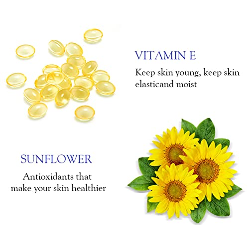 DISAAR BEAUTY Vitamin E Face Serum Moisturizing Essence Sunflowers Oil Anti-Wrinkles Repair Skin Replenish 30ml/1.01fl.oz