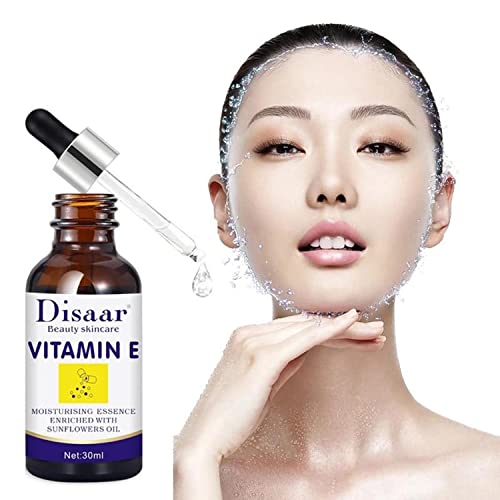DISAAR BEAUTY Vitamin E Face Serum Moisturizing Essence Sunflowers Oil Anti-Wrinkles Repair Skin Replenish 30ml/1.01fl.oz