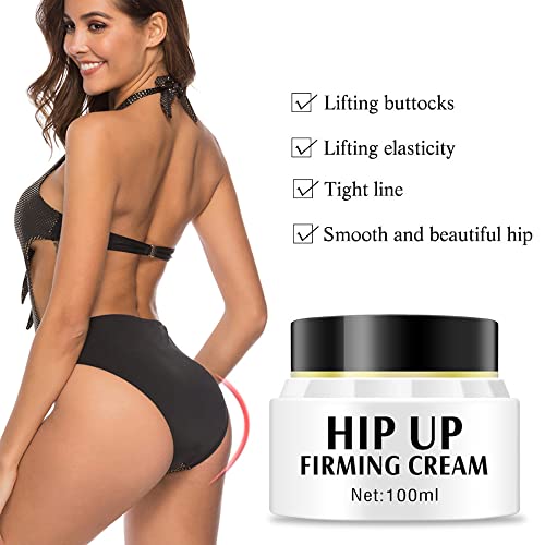 AICHUN BEAUTY Hip Up Firming Cream Non-Irritating Lifting Shaping Promote Growth 3 Days Effective 100ml 3.4oz