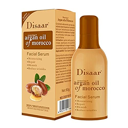 DISAAR BEAUTY Face Serum Argan Oil Of Marocco Repair Moisturizing Blemish Anti Wrinkles Facial Skin Care Renwing+ Super Formula 80g