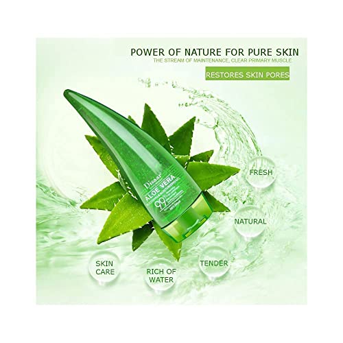 DISAAR Beauty Aloe Vera 99% Essence Soothing Gel Cream Liquid High Moisturizing After-sun Repair Oil Control Acne Very Mild 260ml