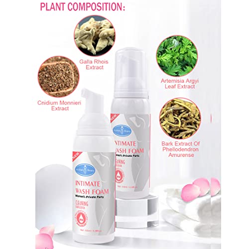 AICHUN BEAUTY Wash Foam Ultra Gently Cleaning Sterilization Vaginal PH Balanced Women's Private Parts Removing Odor 100ml / 3.38fl.oz