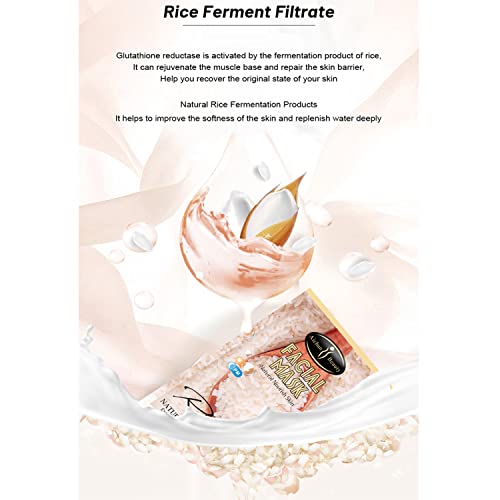 AICHUN BEAUTY Natural Rice Extract Hydrate Facial Mask Moisturizing Anti-Acne Purifying Refine Wrinkles 25ml/0.84fl.oz (10 PACK)