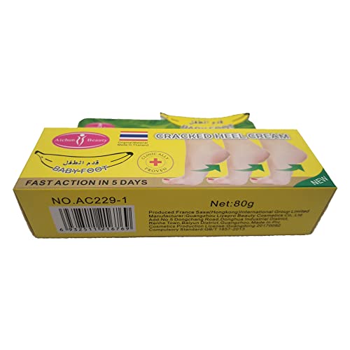 AICHUN BEAUTY Cracked Heel Cream Foot Care Banana Milk Cream Rough Dry Skin Baby Foot 80g