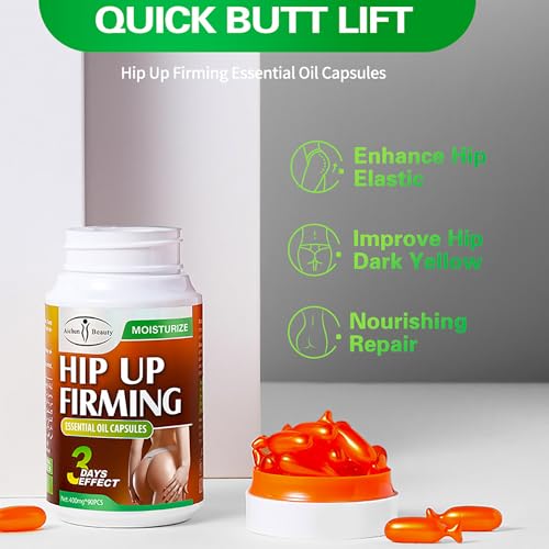 AICHUN BEAUTY Hip Up Firming Lifting Essensial Oil Capsules 3 Days Effect Moisturizing Nourishing 400mg x 90pcs
