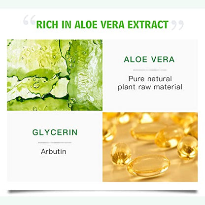 DISAAR BEAUTY Aloe Vera Essence Face Serum Soothing Anti-Acne Anti-Allergy Anti-Oxidation Minimize Pores 30ml/1.01fl.oz