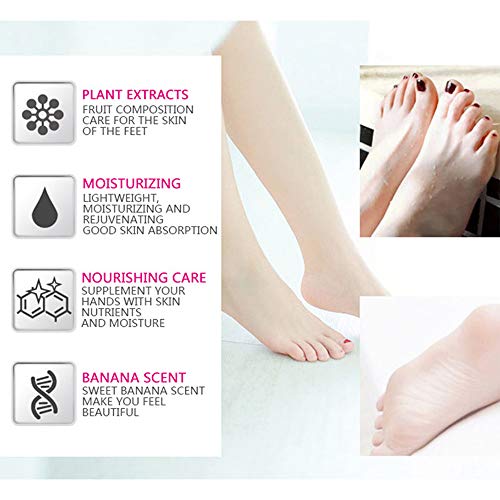 AICHUN BEAUTY Cracked Heel Cream Foot Care Banana Milk Cream Rough Dry Skin Baby Foot 80g