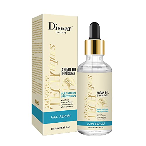 DISAAR Beauty Hair Serum Anti Frizz Nourish Damaged Repair Color Protection Pure Natural Professional Advance Techniques Care 50ml/1.69oz
