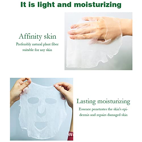 DISAAR Beauty Aloe Vera Facial Mask Soothing Essence Moisturizing Face Repair Oil Control Anti-Acne Purifying 25ml/0.88fl.oz (10 Pack)