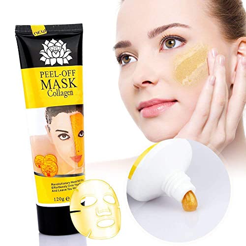 AICHUN BEAUTY 24k Gold Face Collagen Peel-off Facial Mask Anti-Wrinkle Face Masks Skin Care Face Lifting Firming Moisturize 4.22 Fl.oz (2 Bottle)