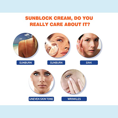 DISAAR BEAUTY Sunblock Cream Refreshing Sunscreen Face Neck Arms Skin Damage SPF 60/90 PA++ UVA/UVB Protection 40ml/1.35fl.oz (SPF 60 Green Tea Sunblock Cream)