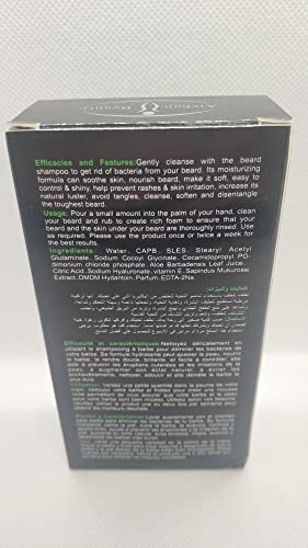 AICHUN BEAUTY Beard Hair Growth Shampoo Regeneration Repair and Activation Pure Natural Nutrients Rich in Vitamins Essence 100ml