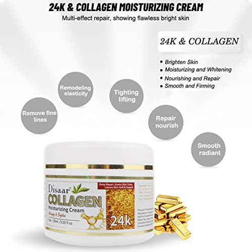 DISAAR Beauty Collagen Moisturizing Cream Anti-Aging Anti-Wrinkle Hydrates Repair Skin 100ml/3.03fl.oz