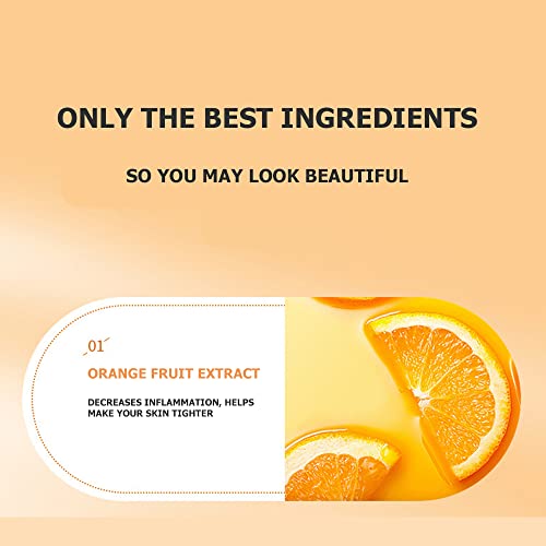 BIOAQUA Vitamin C Moisturizing Face Essence Cream Facial Cleansing Smoothing Oily Dry Skin Acne Repair 50g 1.76oz