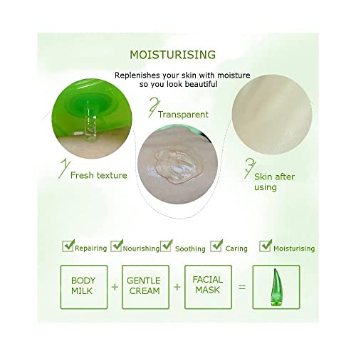 DISAAR Beauty Aloe Vera 99% Essence Soothing Gel Cream Liquid High Moisturizing After-sun Repair Oil Control Acne Very Mild 260ml