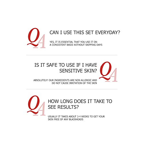 VENZEN Men's Cool Blackhead Removal Essence Nose Mask Pores Cleansing Water Kit 3pcs Set