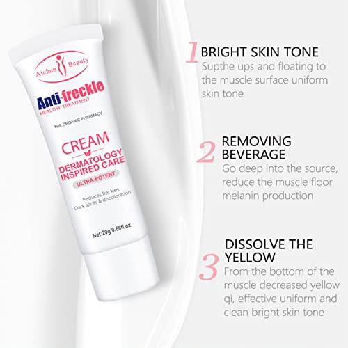 AICHUN BEAUTY Anti-Freckle Cream Cleansing Skin Care Fix Sunburn Makes Skin Silky Smooth 20g / 0.68fl.oz