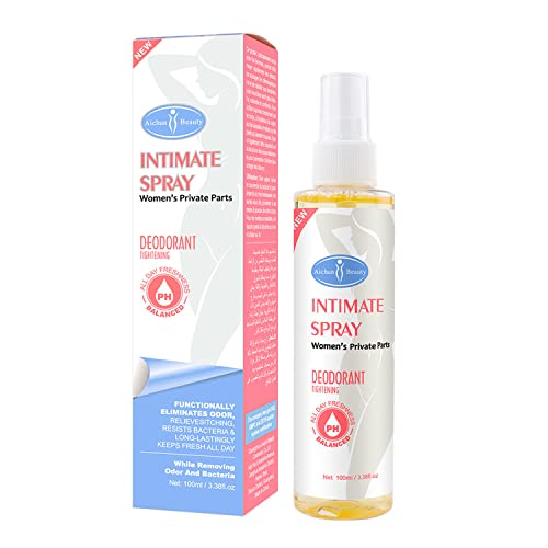AICHUN BEAUTY Intimate Spray Deodorant Armpits Feet Tightening Vagina PH Balanced Private Part Eliminate Odor Feel Fresh Body 100ml / 3.38fl.oz