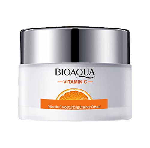 BIOAQUA Vitamin C Moisturizing Face Essence Cream Facial Cleansing Smoothing Oily Dry Skin Acne Repair 50g 1.76oz