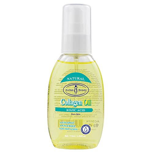 AICHUN BEAUTY Collagen Oil Kojic Acid Firm Skin Anti-Frizz For Hair Moisturizing Skin 115ml