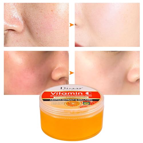 DISAAR Beauty Vitamin C Collagen Moisturizing Gel Orance Extract After Sun Repair Soothing Refines Pores Anti-Oxidation 300g / 10.14fl.oz