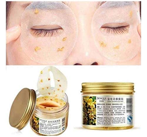 BIOAQUA Gold Osmanthus Lemon Eye Mask 80 Pcs Women Collagen Gel Protein Nourishing