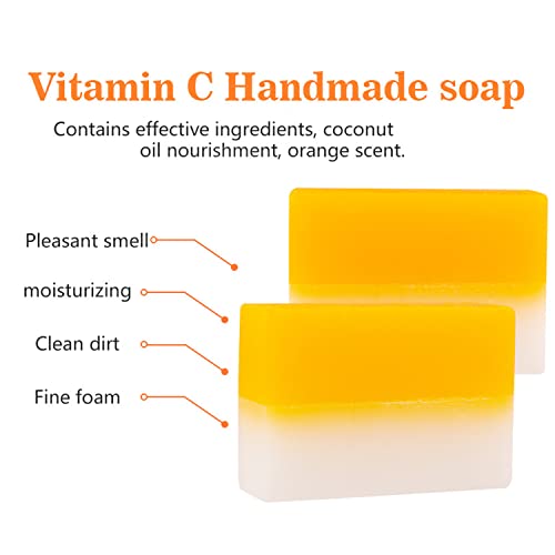 DISAAR Beauty Vitamin C Essence Soap Moisturizing Hyaluronic Acid Deep Cleansing Oil Control Anti-Freckle 100g/3.5fl.oz