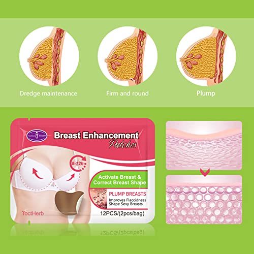 AICHUN BEAUTY Breast Enhancement Patches Activate Breast Correct Breast Shape Plump Lift Up Breasts 12pcs (2pcs/Bag)