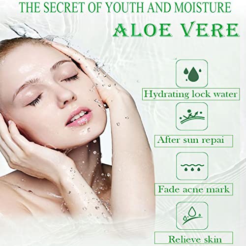 DISAAR Beauty 99% Aloe Vera Soothing Moisturizing Face Cream After Sun Repair Oil Control Acne 100ml/3.38fl.oz