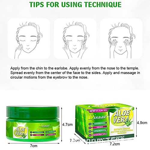 DISAAR Beauty 92% Aloe Vera Extract Repair Cream Soothing Moisturizing Essence Anti-Acne Balance Oil 120ml/4.06fl.oz
