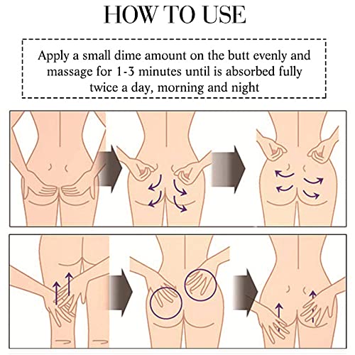 AICHUN BEAUTY Hip Up Firming Cream Non-Irritating Lifting Shaping Promote Growth 3 Days Effective 100ml 3.4oz