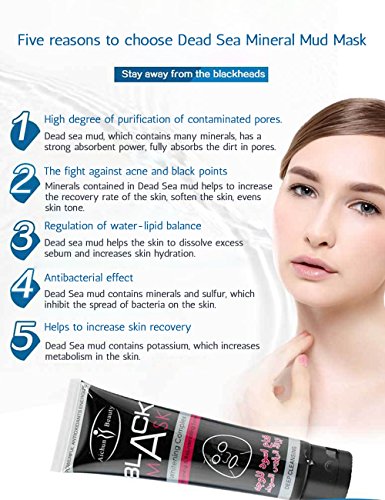 AICHUN BEAUTY Dead Sea Mud Peeling Off Face Mask Blackhead Remover Facial Mask 120ml