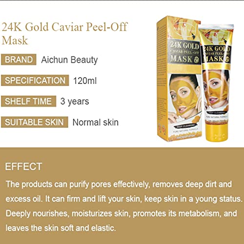 AICHUN BEAUTY Peel-Off Facial Mask Deep Cleansing Oil & Dirt Pores Face Skin Recover Vitamin A & E 120ml/4.05fl.oz