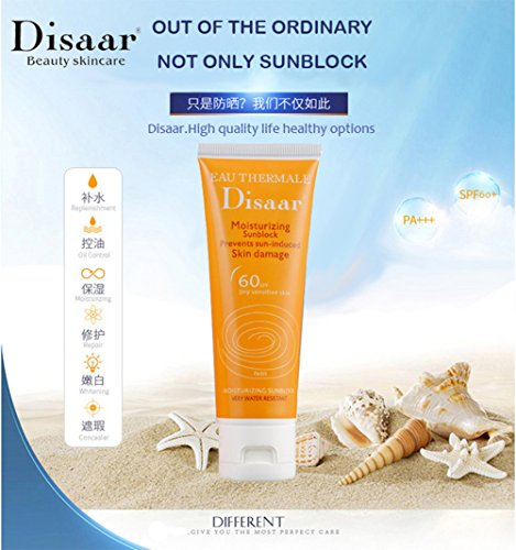 DISAAR Beauty Sunscreen Waterproof Skin Care Photoderm Max 60+ Cellular Bioprotection Water Resistant Anti-redness