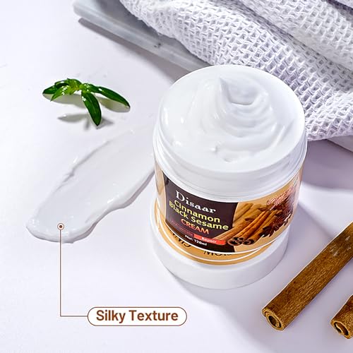 DISAAR Beauty Moisturizing Cream Cinnamon Black Sesame Restore Skin Vitality Smooth Minimize Pores Repair Anti-Wrinkle 120ml / 4.05fl.oz