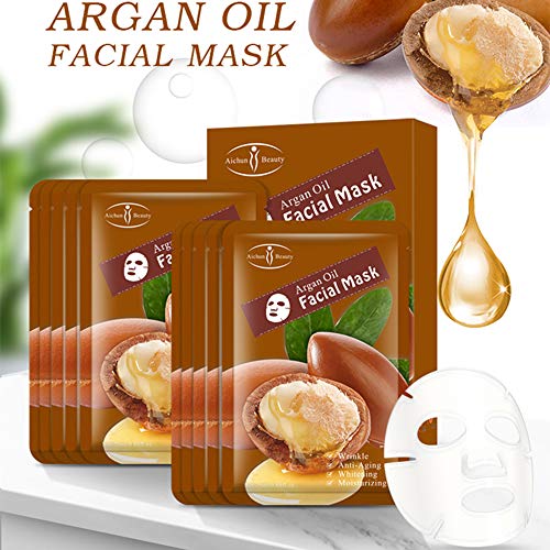 AICHUN BEAUTY Facial Mask Repair Essence Anti-Acne Refreshing Relieve Wrinkles Long-Lasting Soothing Face Skin Care Hydrating Moisturizing 10pcs