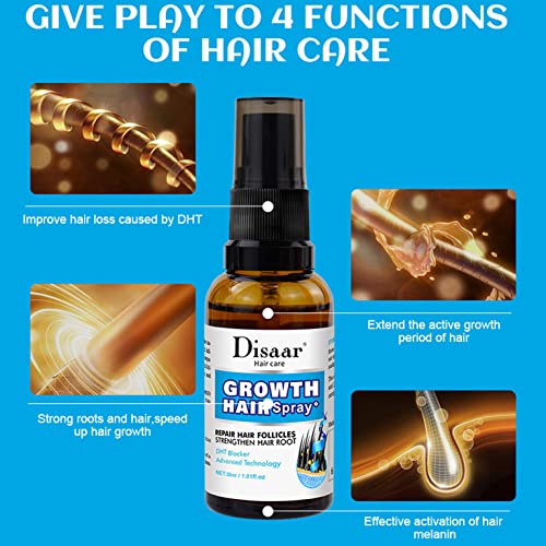 DISAAR Beauty Growth Hair Oil Spray Repair Follicles Strengthen Hair Root DHT Blocker Nourishing 30ml / 1.01fl.oz