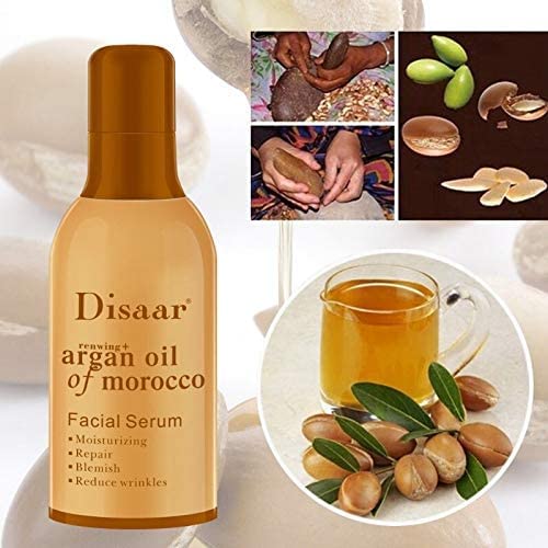 DISAAR BEAUTY Face Serum Argan Oil Of Marocco Repair Moisturizing Blemish Anti Wrinkles Facial Skin Care Renwing+ Super Formula 80g