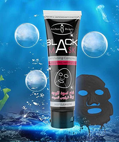 AICHUN BEAUTY Blackhead Facial Mask, Peel Off Mask,Blackhead Remover Black Mask Deep Clean Mask, Bamboo Charcoal Deep Cleansing Blackhead Remover Purifying Peel Face Mask 100ml