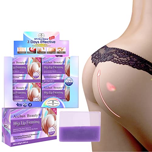 AICHUN BEAUTY Hip Up Firming Essence Soap Improve Hip Dark Yellow Nourishing Repair Enhance Hip Elastic Hand Cold-pressed Made 100g 3.38fl.oz