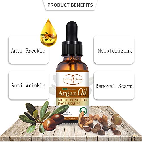 AICHUN BEAUTY Argan Castor Jojoba Tea Tree Oil Multi Function Face Serum Natural Repair Moisturizing Blemish 30ml