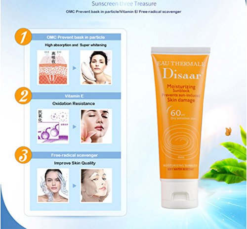 DISAAR Beauty Sunscreen Waterproof Skin Care Photoderm Max 60+ Cellular Bioprotection Water Resistant Anti-redness
