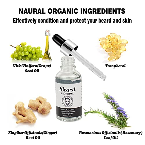 DISAAR Beauty Beard Growth Oil Daily Support Formula Moisturizing Roots Repair Damaged Hair 30ml / 1fl.oz