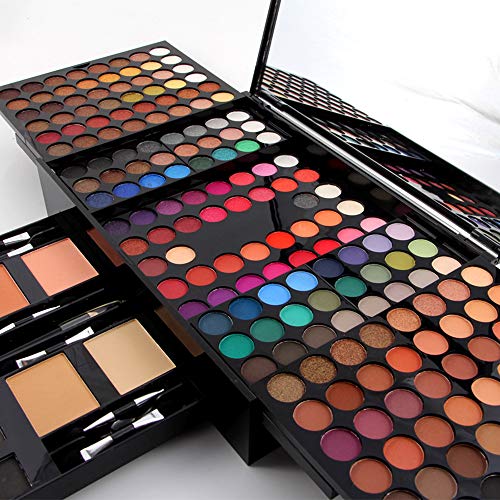 DISAAR Beauty 180 Colors Matte Eyeshadow Makeup Powder Blush Brow Powder Eyeliner